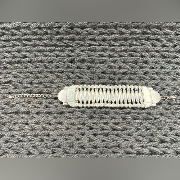 J013. Vintage Wide Cuff Bracelet 8.5” total. Adjustable - Picture 1 of 2